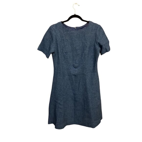 Vintage Dresses & Skirts - Vintage Blue Wool Dress